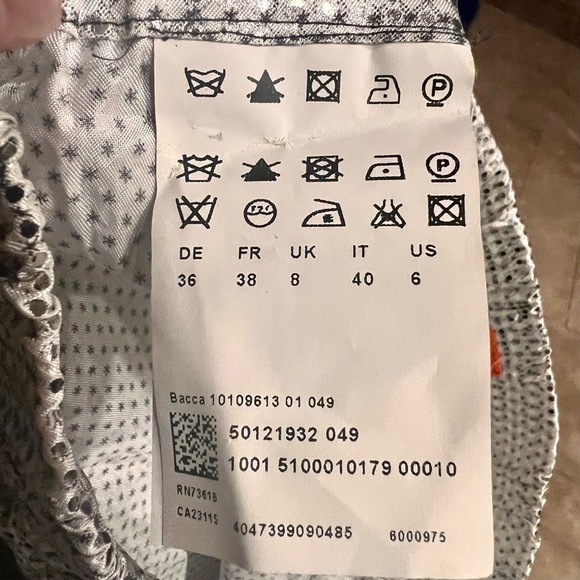 BOSS Hugo Boss metallic asymmetrical skirt. Size 6. Made in Portugal. - Picture 8 of 10